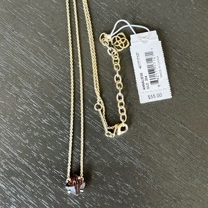 Kendra Scott Annaliese Necklace in Dusted Brown/Gold